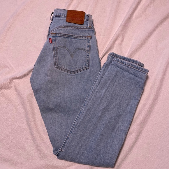 Levi’s 501 skinny jeans with rips - Picture 1 of 4